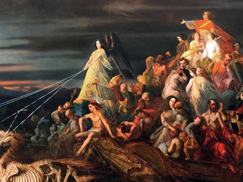 1821-Théophile Schuler - Il carro della morte, 1848 - Museo Unterlinden, Colmar
